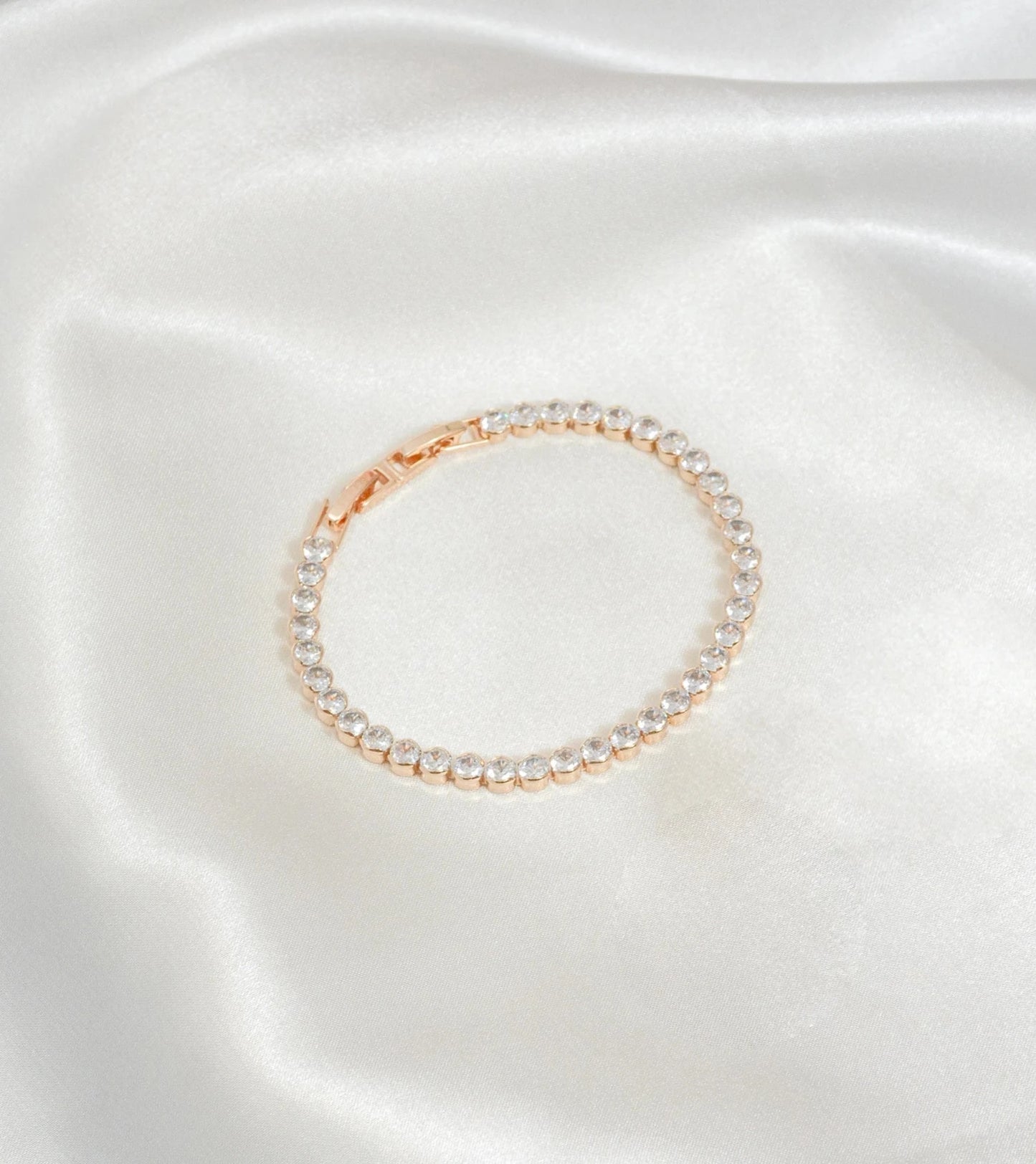 Tennis Armband Lamia in Roségold