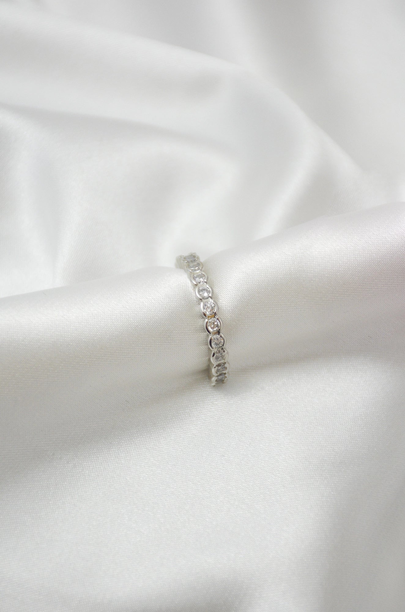 Tennis Ring Lamia Silber
