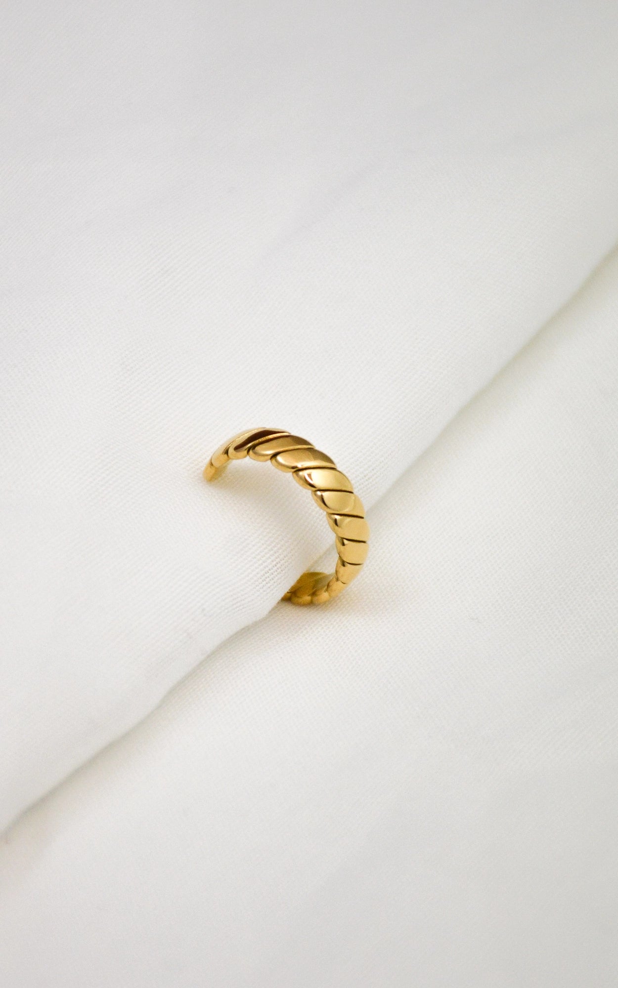Ring Twist Edelstahl 18K Vergoldet