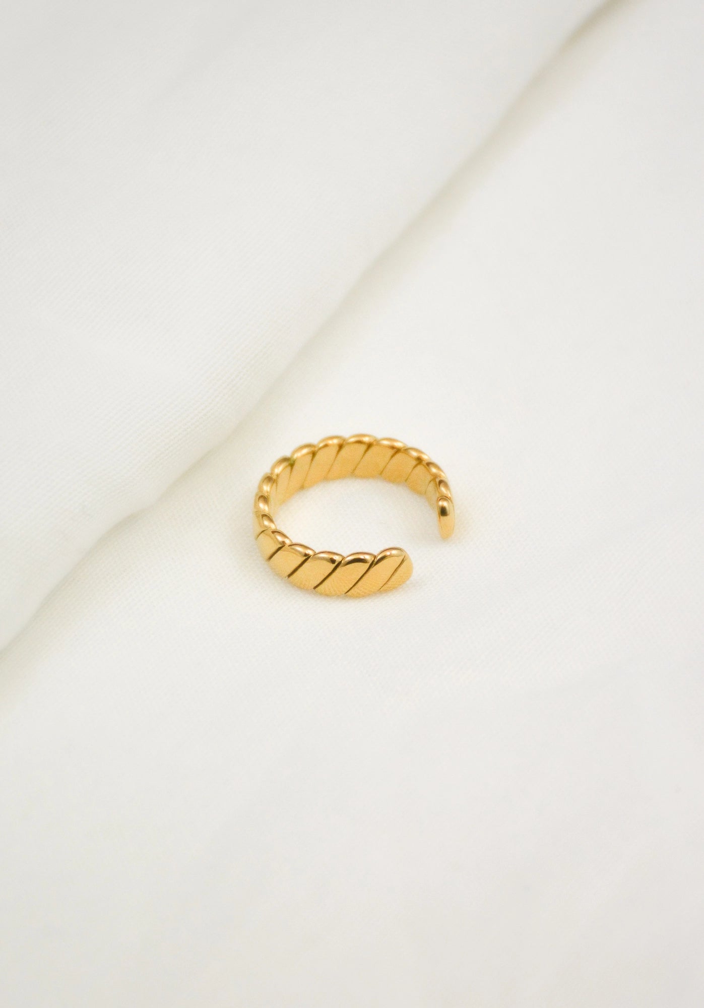 Ring Twist Edelstahl 18K Vergoldet