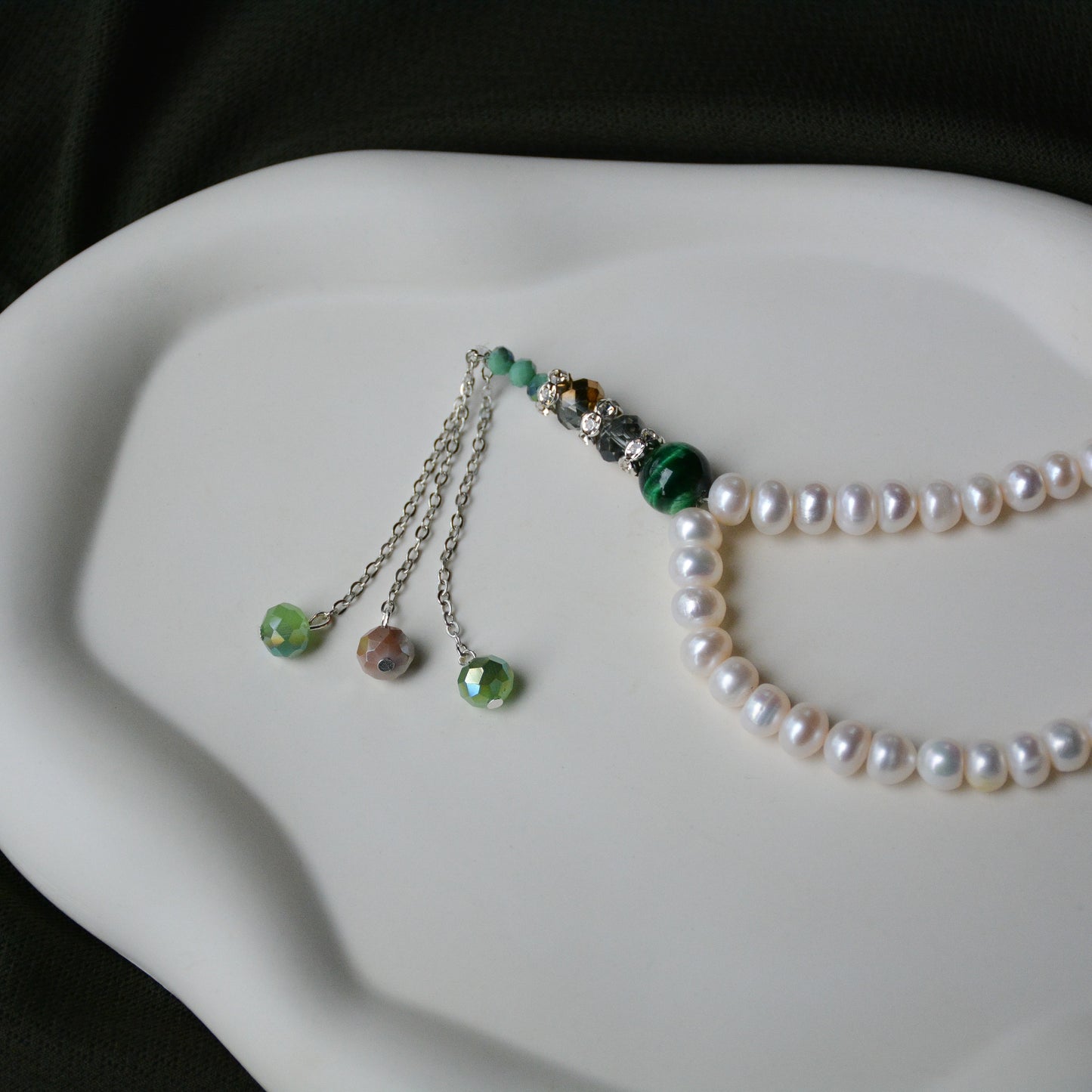 Tesbih Yeşim Grüner Tigerauge