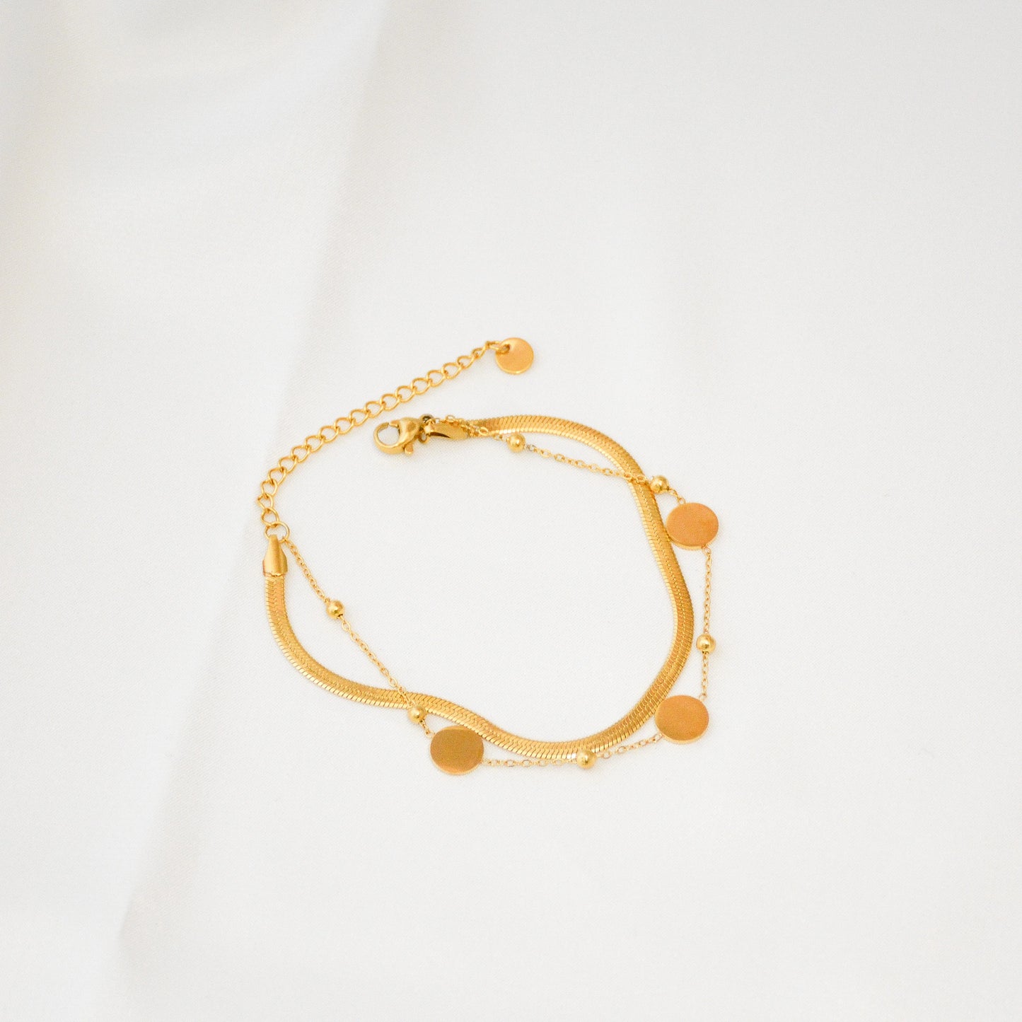 Fußkette Altinara Edelstahl 18K Vergoldet