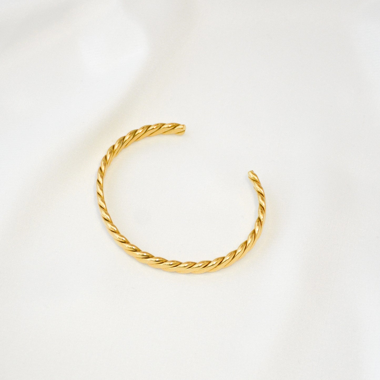 Armreif Twirl Edelstahl 18K Vergoldet