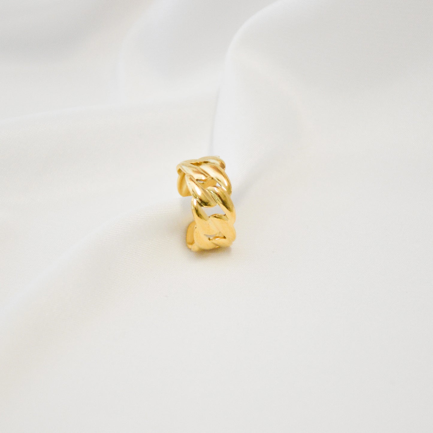 Ring Chain Edelstahl 18K Vergoldet