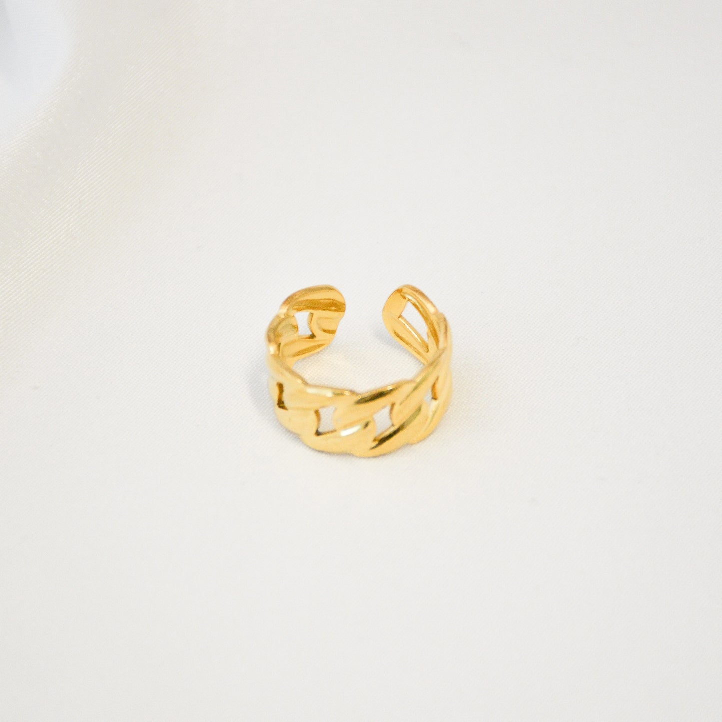 Ring Chain Edelstahl 18K Vergoldet