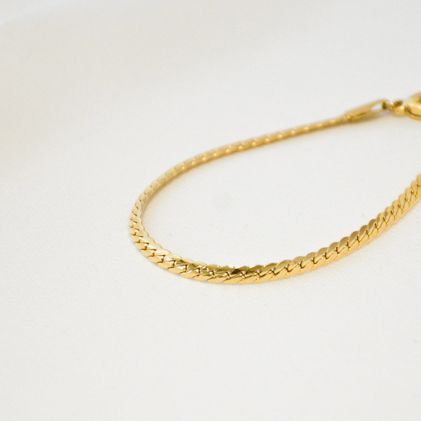 Armband Fine Chain Edelstahl 18K Vergoldet