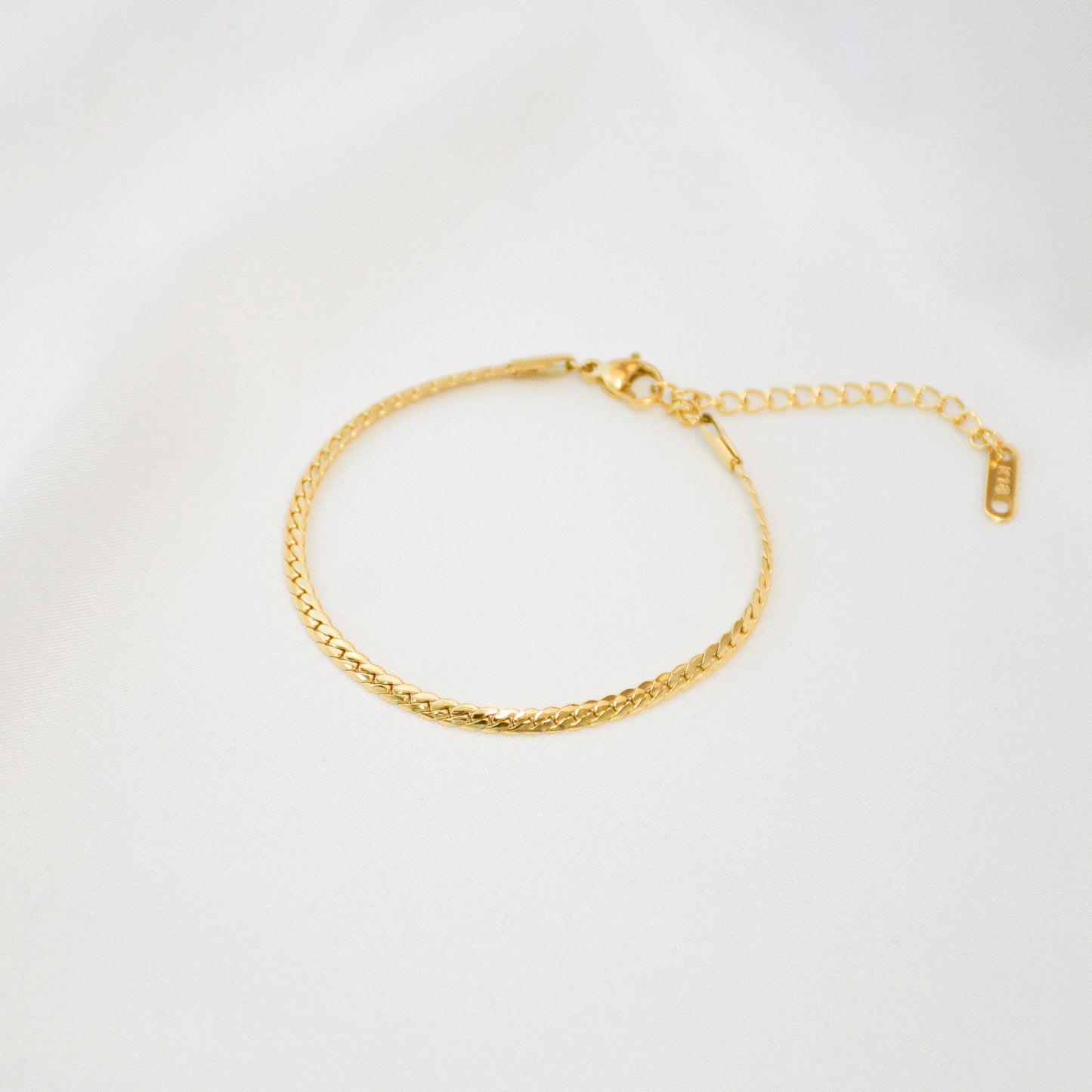 Armband Fine Chain Edelstahl 18K Vergoldet