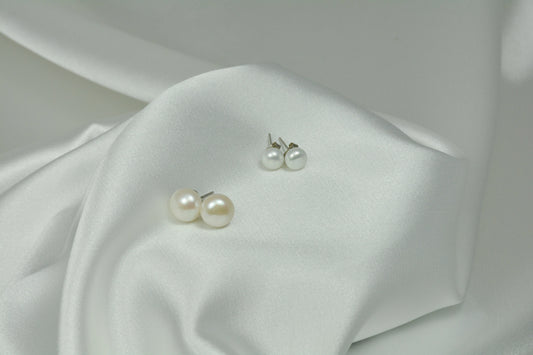 Ohrstecker Set Inci aus 925er Silber mit Süßwasserzuchtperlen weiß