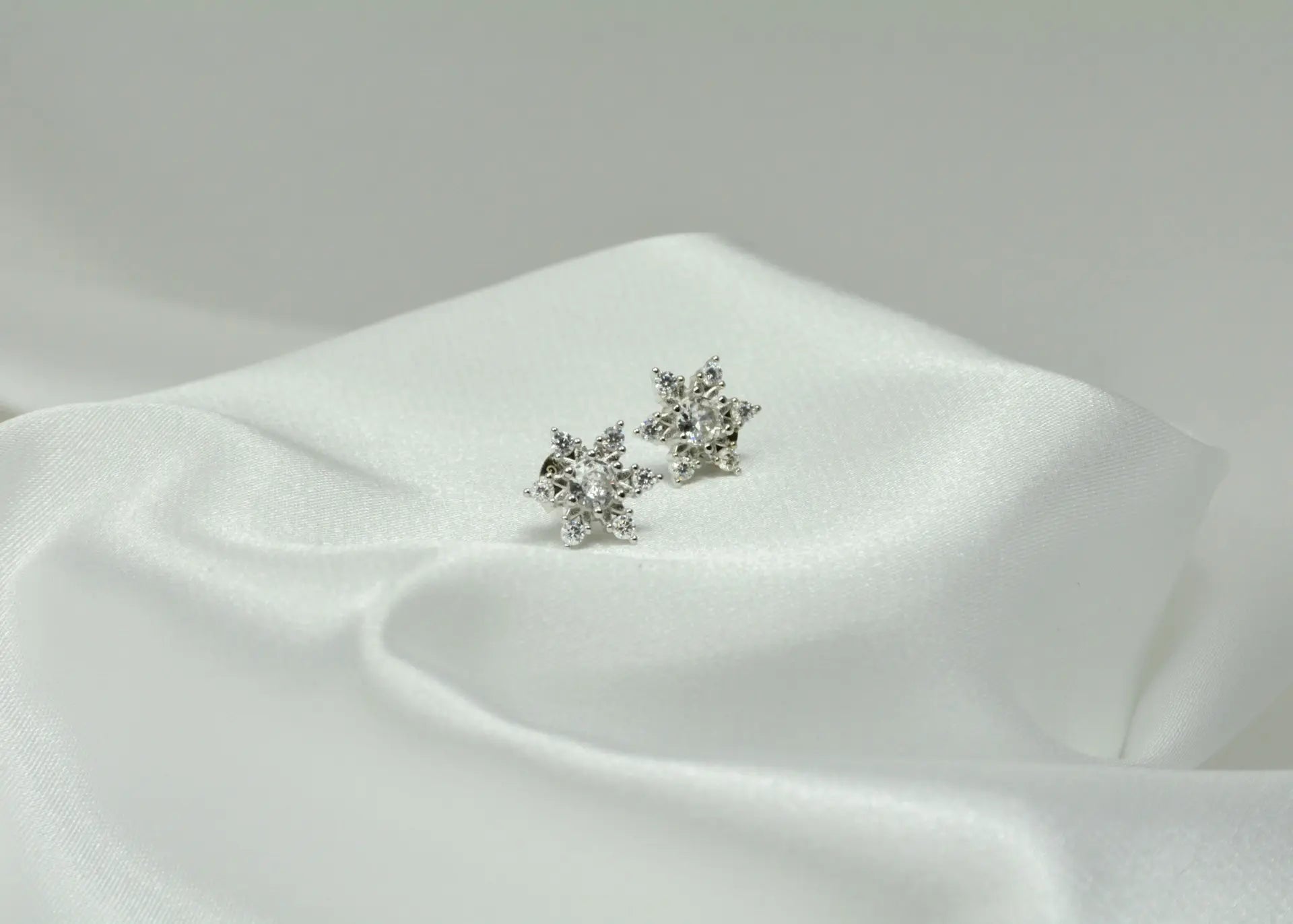 Snowflake Ohrstecker aus 925 Sterling Silber für Damen