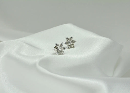 Snowflake Ohrstecker aus 925 Sterling Silber für Damen
